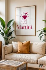 Martini Zarif Poster Duvar Tablosu, Mutfak Dekorasyonu - Görsel 6