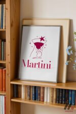 Martini Zarif Poster Duvar Tablosu, Mutfak Dekorasyonu - Görsel 2