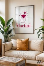 Martini Zarif Poster Duvar Tablosu, Mutfak Dekorasyonu - Görsel 3