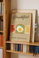 Breakfast Menu Posteri Duvar Tablosu, Mutfak Dekorasyonu - Görsel 5