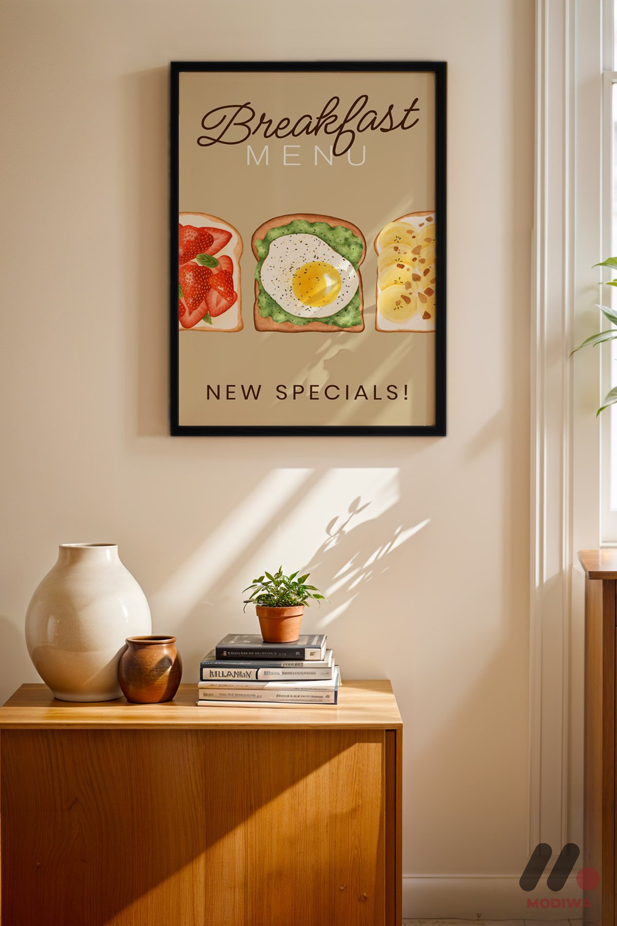 mdw-tbl-0752_ab4-2.jpg Breakfast Menu Posteri Duvar Tablosu, Mutfak Dekorasyonu - Görsel 1