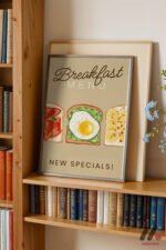 Breakfast Menu Posteri Duvar Tablosu, Mutfak Dekorasyonu - Görsel 2