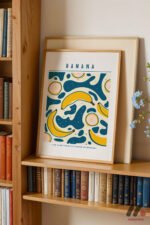 Banana Retro Desen Duvar Tablosu, Mutfak Dekorasyonu - Görsel 5