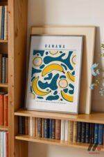 Banana Retro Desen Duvar Tablosu, Mutfak Dekorasyonu - Görsel 2