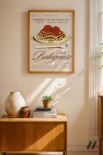 Spagetti Bolognese Posteri Duvar Tablosu, Mutfak Dekorasyonu - Görsel 4