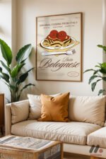 Spagetti Bolognese Posteri Duvar Tablosu, Mutfak Dekorasyonu - Görsel 6