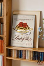 Spagetti Bolognese Posteri Duvar Tablosu, Mutfak Dekorasyonu - Görsel 2