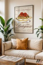 Spagetti Bolognese Posteri Duvar Tablosu, Mutfak Dekorasyonu - Görsel 3