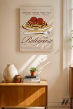 Spagetti Bolognese Posteri Duvar Tablosu, Mutfak Dekorasyonu - Görsel 8