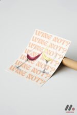 Wine Not Tipografi Duvar Tablosu, Mutfak Dekorasyonu - Görsel 7