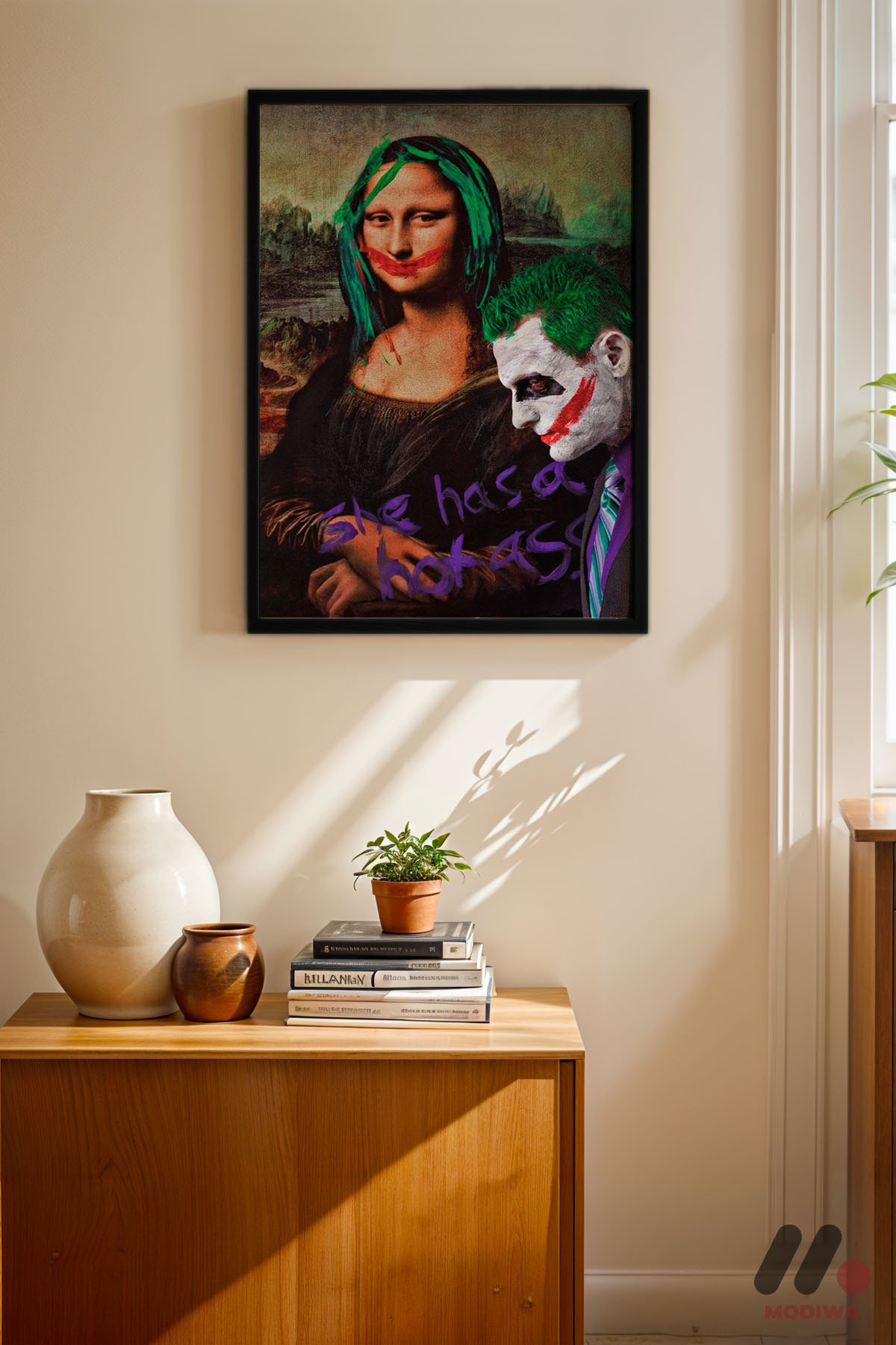 mdw-tbl-0767_ab4-2.jpg Mona Lisa Pop Art Mashup Duvar Tablosu, Renkli Ev Dekorasyonu - Görsel 1