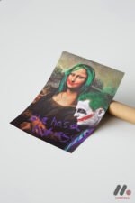 Mona Lisa Pop Art Mashup Duvar Tablosu, Renkli Ev Dekorasyonu