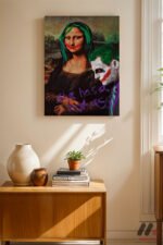 Mona Lisa Pop Art Mashup Duvar Tablosu, Renkli Ev Dekorasyonu - Görsel 8