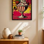 Dondurma Pop Art Duvar Tablosu, Renkli Ev Dekorasyonu