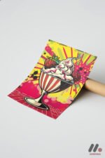 Dondurma Pop Art Duvar Tablosu, Renkli Ev Dekorasyonu