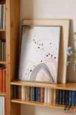 Minimal Çizgi Soyut Duvar Tablosu, Renkli Ev Dekorasyonu - Görsel 2