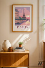 Paris Seyahat Posteri Duvar Tablosu, Seyahat Severlere Hediye - Görsel 4
