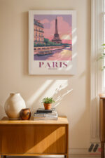 Paris Seyahat Posteri Duvar Tablosu, Seyahat Severlere Hediye - Görsel 8