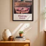 Viyana Seyahat Posteri Duvar Tablosu, Seyahat Severlere Hediye