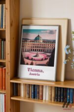 Viyana Seyahat Posteri Duvar Tablosu, Seyahat Severlere Hediye - Görsel 2
