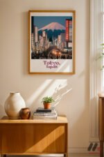 Tokyo Seyahat Posteri Duvar Tablosu, Seyahat Severlere Hediye - Görsel 4