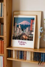 Tokyo Seyahat Posteri Duvar Tablosu, Seyahat Severlere Hediye - Görsel 5