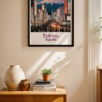 Tokyo Seyahat Posteri Duvar Tablosu, Seyahat Severlere Hediye