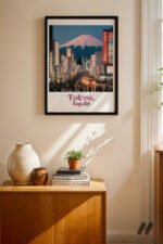 Tokyo Seyahat Posteri Duvar Tablosu, Seyahat Severlere Hediye
