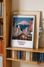Tokyo Seyahat Posteri Duvar Tablosu, Seyahat Severlere Hediye - Görsel 2