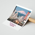 Tokyo Seyahat Posteri Duvar Tablosu, Seyahat Severlere Hediye