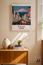Tokyo Seyahat Posteri Duvar Tablosu, Seyahat Severlere Hediye - Görsel 8