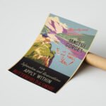 Vintage Yangtze Seyahat Afişi Duvar Tablosu, Seyahat Severlere Hediye