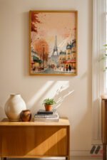 Paris Sonbahar Sokağı Duvar Tablosu, Seyahat Severlere Hediye - Görsel 8