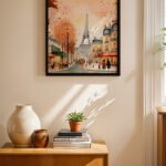 Paris Sonbahar Sokağı Duvar Tablosu, Seyahat Severlere Hediye