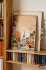 Paris Sonbahar Sokağı Duvar Tablosu, Seyahat Severlere Hediye - Görsel 5