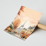Paris Sonbahar Sokağı Duvar Tablosu, Seyahat Severlere Hediye
