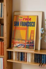 Vintage San Francisco Afişi Duvar Tablosu, Seyahat Severlere Hediye - Görsel 5