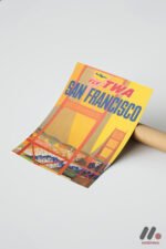Vintage San Francisco Afişi Duvar Tablosu, Seyahat Severlere Hediye - Görsel 7