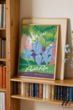 Vintage Puerto Rico Afişi Duvar Tablosu, Seyahat Severlere Hediye - Görsel 5