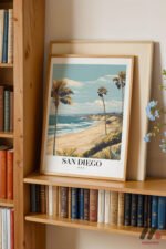 San Diego Sahil Posteri Duvar Tablosu, Seyahat Severlere Hediye - Görsel 5