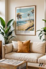 San Diego Sahil Posteri Duvar Tablosu, Seyahat Severlere Hediye - Görsel 6