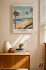 San Diego Sahil Posteri Duvar Tablosu, Seyahat Severlere Hediye - Görsel 8