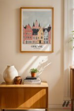 Odense Danimarka Posteri Duvar Tablosu, Seyahat Severlere Hediye - Görsel 4