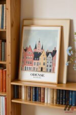 Odense Danimarka Posteri Duvar Tablosu, Seyahat Severlere Hediye - Görsel 5
