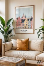 Odense Danimarka Posteri Duvar Tablosu, Seyahat Severlere Hediye - Görsel 6