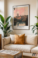 Kilkenny İrlanda Posteri Duvar Tablosu, Seyahat Severlere Hediye - Görsel 3