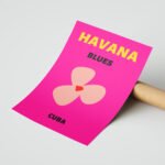 Havana Küba Posteri Duvar Tablosu, Seyahat Severlere Hediye
