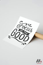 Focus On The Good Tipografi Duvar Tablosu, Motivasyon Hediyesi - Görsel 7