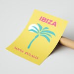 Ibiza Seyahat Posteri Duvar Tablosu, Motivasyon Hediyesi