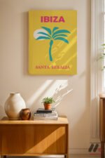 Ibiza Seyahat Posteri Duvar Tablosu, Motivasyon Hediyesi - Görsel 8